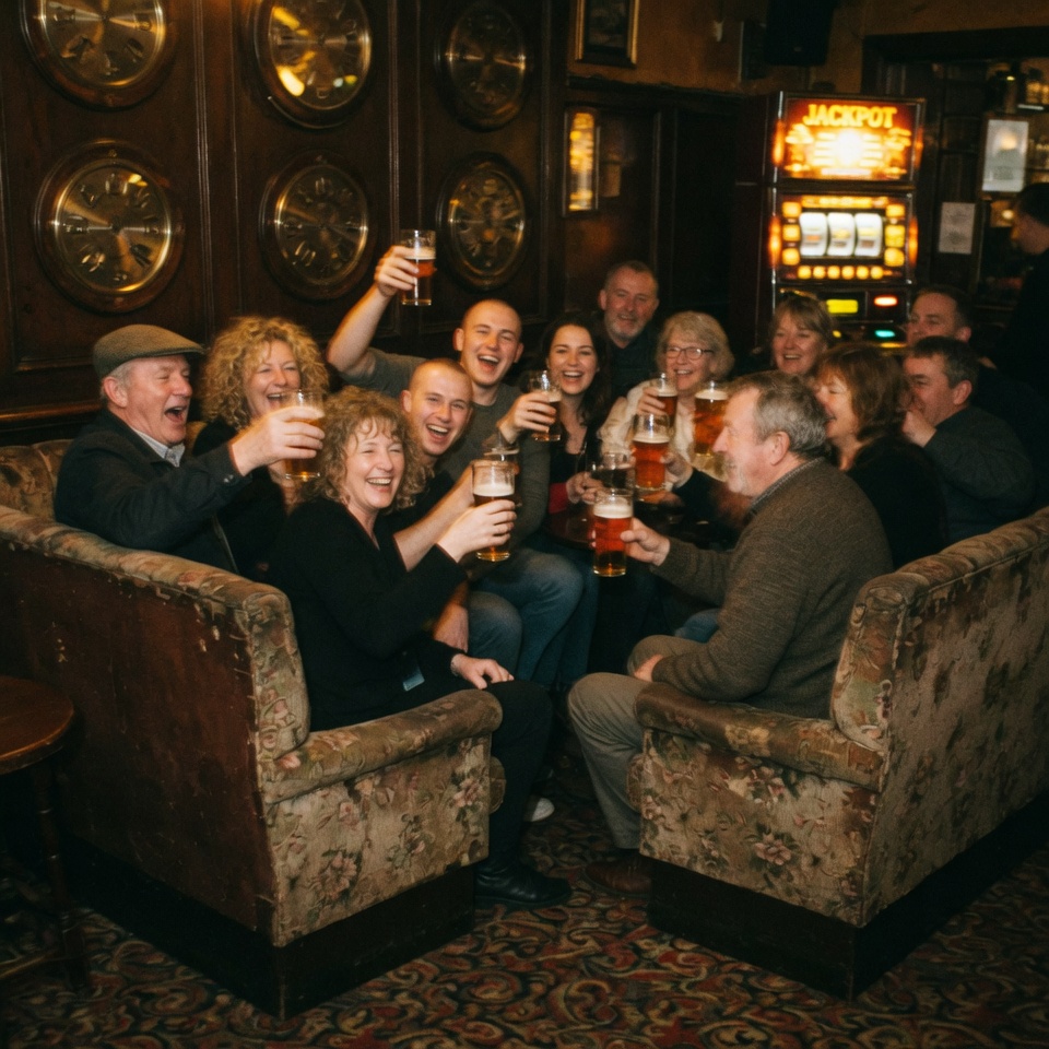 Mates at the pub
